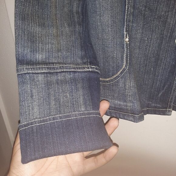 PZI Denim Blue Jean Jacket Size Medium - Picture 3 of 8